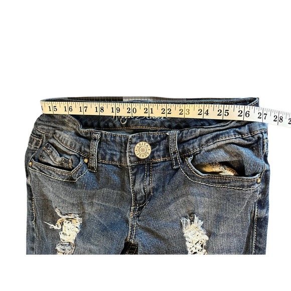 Ariya Jeans Womens Size 3/4 Skinny Distressed Denim - Picture 6 of 8